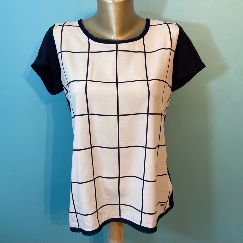 Tommy Hilfiger white  and blue shirt‎